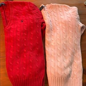 red is a large(fits like m) pink is a medium